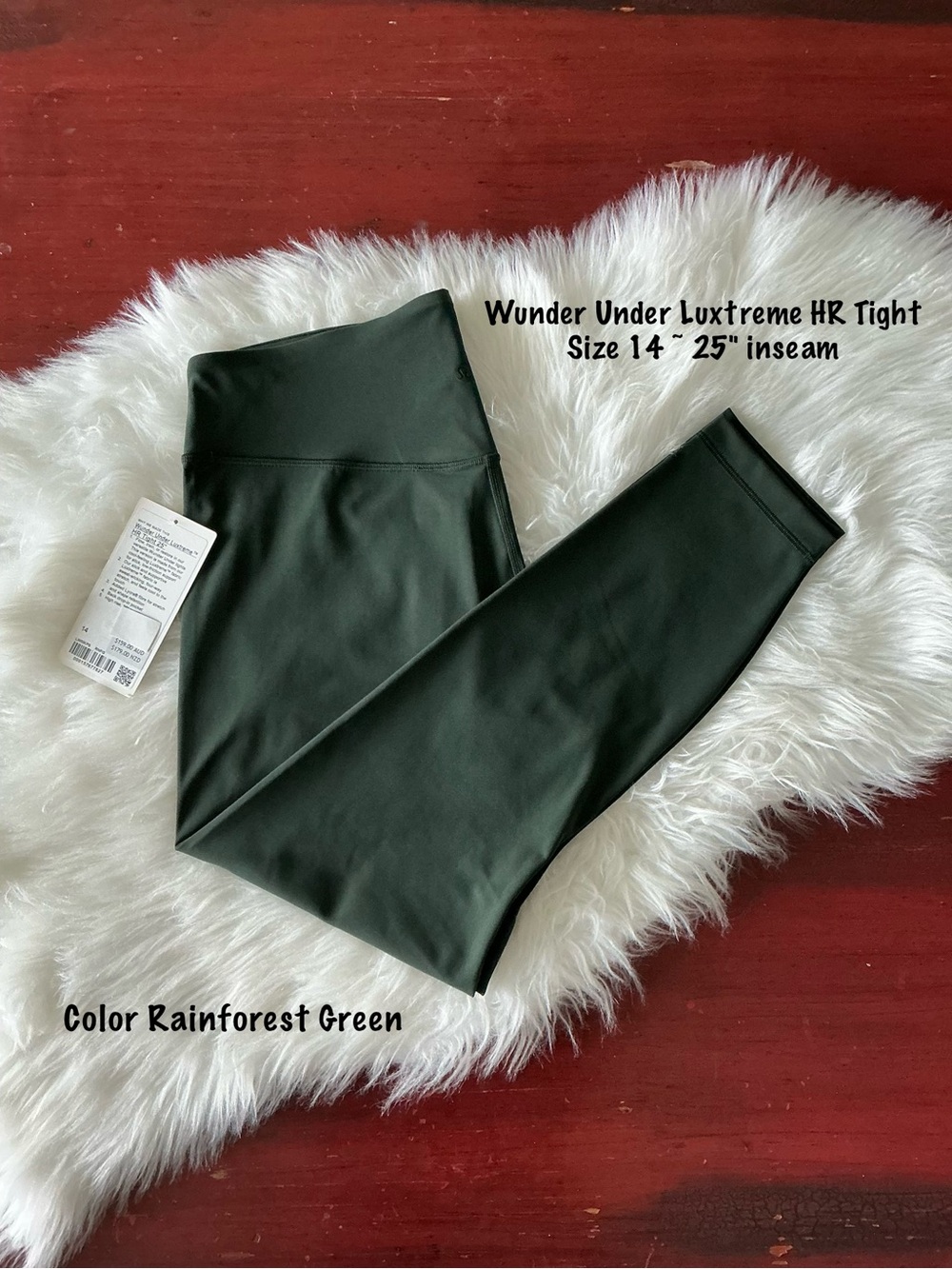 lululemon Wunder Under Luxtreme High-Rise Leggings in Rainforest Green